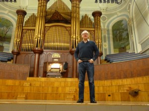 colm carey with the Mulholland organ