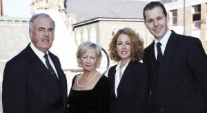 Family firm: Hugh Dougal and his wife Frances with daughter Cathy and son Hugh. Belfast Telegraph