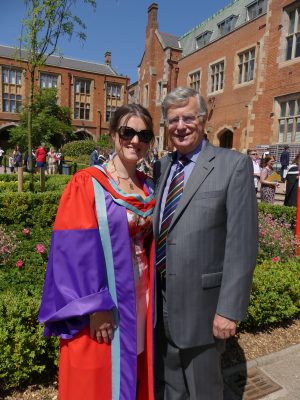 Sally and her Dad UTV's Gary Gillespie