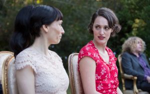 Claire (Sian Clifford) with Fleabag (Phoebe Waller-Bridge) CREDIT: LUKE VARLEY