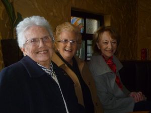 Maire Brown, Claire Irvine and Adrienne Catherwood at a recent Ulster Television past pupils monthly lunch